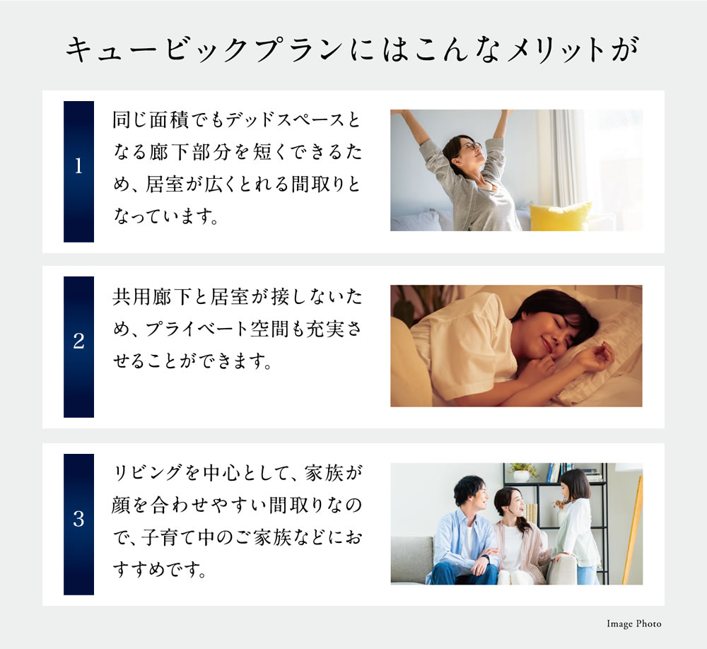 キュービックプランにはこんなメリットが
